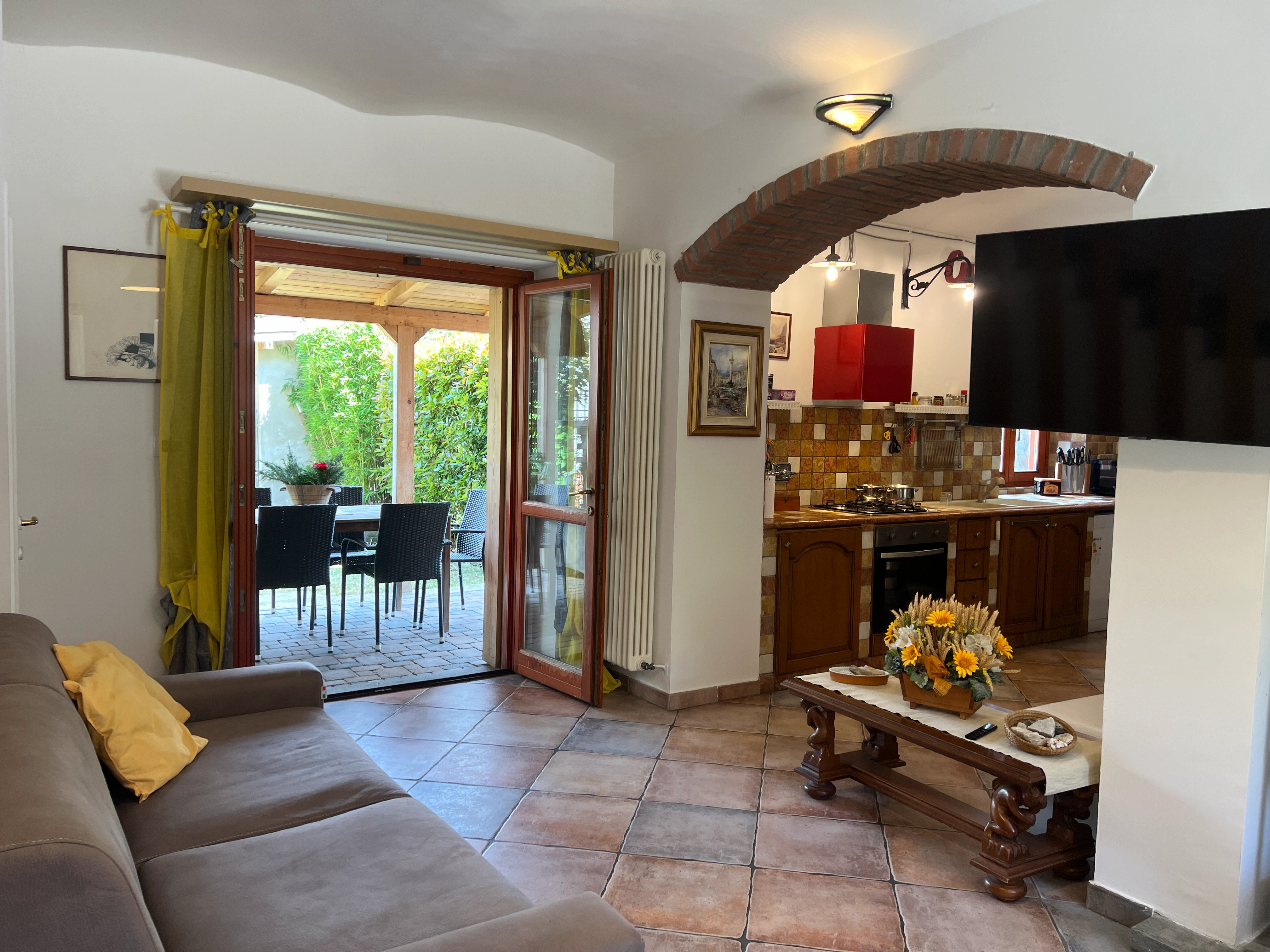 Area comune per la socializzazione degli ospiti a Villa Katia